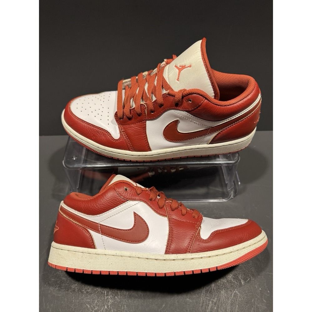 Nike Air Jordan 1 Low SE Mens Size 10 White Dune Red Lobster Sail FJ3459 160‎